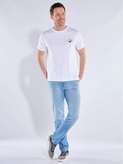 engbers Herren T-Shirt mit Rückenprint Reinweiss 40726 engbers Herren T-Shirt mit Rückenprint Reinweiss 40726