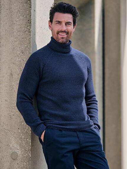 ENGBERS GERMANY Herren Pullover aus Merinowolle Marineblau 39701 ENGBERS GERMANY Herren Pullover aus Merinowolle Marineblau 39701