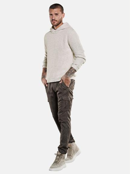 emilio adani Herren Pullover mit Kapuze Beige 34035 emilio adani Herren Pullover mit Kapuze Beige 34035