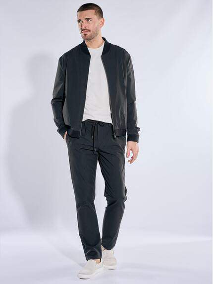 emilio adani Herren Blouson-Sakko Schwarz 40134