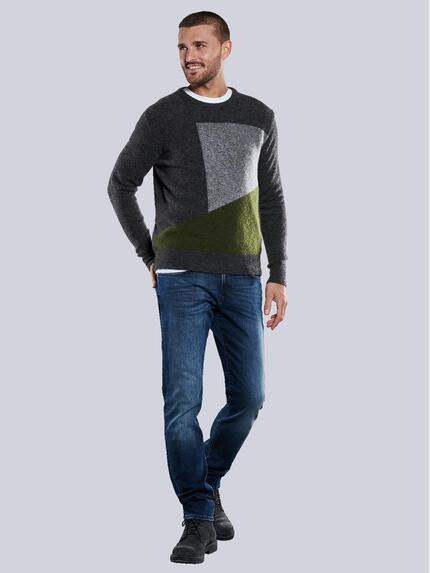 emilio adani Herren Rundhals Pullover Grau 33893 emilio adani Herren Rundhals Pullover Grau 33893