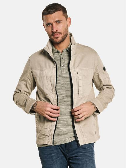 emilio adani Jacke aus Leinen-Baumwoll-Mix Sand