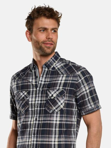 engbers Herren Kurzarm-Hemd kariert Marineblau 33072 engbers Herren Kurzarm-Hemd kariert Marineblau 33072