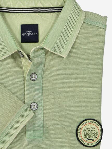 engbers Herren Polo-Shirt strukturiert Grün 37129 engbers Herren Polo-Shirt strukturiert Grün 37129