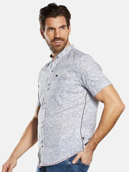 engbers Herren Kurzarm-Hemd gestreift Blau 34658 engbers Herren Kurzarm-Hemd gestreift Blau 34658