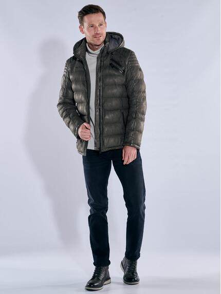 engbers Herren Lederjacke Schwarzbraun 39300