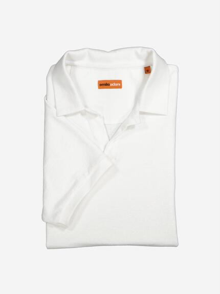emilio adani Polo-Shirt strukturiert Reinweiss