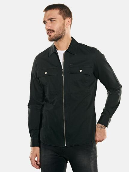 emilio adani Langarm-Hemd im Overshirt-Design Schwarz