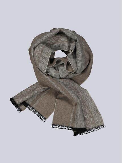 emilio adani Schal mit Wollanteil Braunbeige