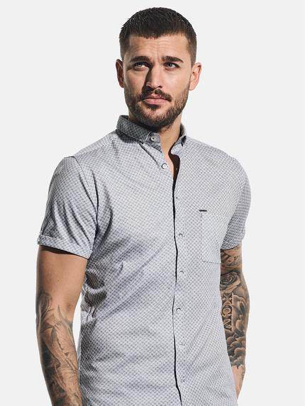 emilio adani Herren Grafik-Print-Hemd Brilliantblau 31329 emilio adani Herren Grafik-Print-Hemd Brilliantblau 31329