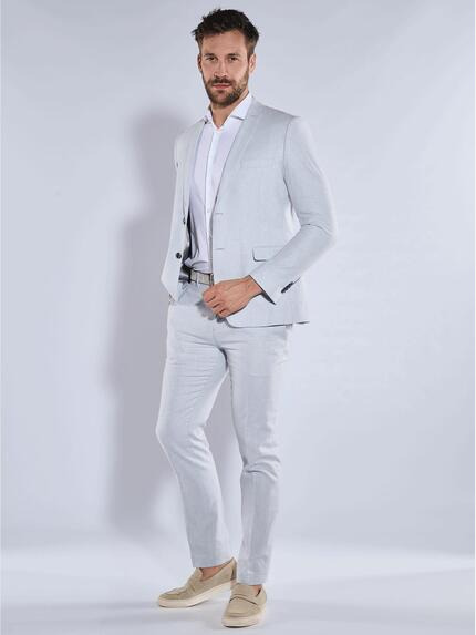 emilio adani Herren Anzug-Sakko mit Leinenanteil Blau 36544 emilio adani Herren Anzug-Sakko mit Leinenanteil Blau 36544