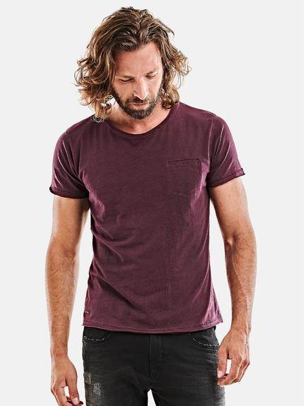 emilio adani Rundhals T-Shirt Lila