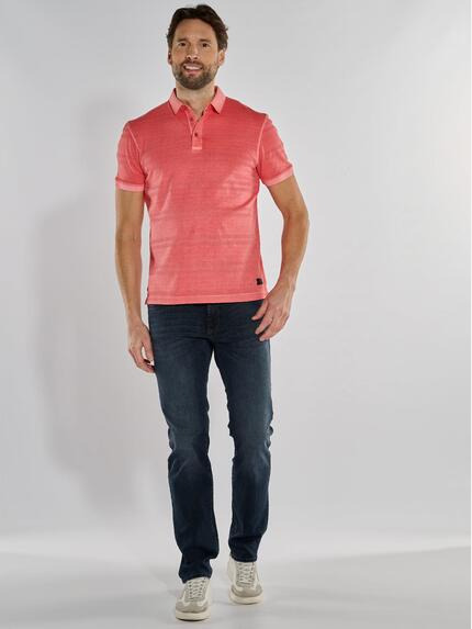 engbers Herren Polo-Shirt strukturiert Rot 36837 engbers Herren Polo-Shirt strukturiert Rot 36837