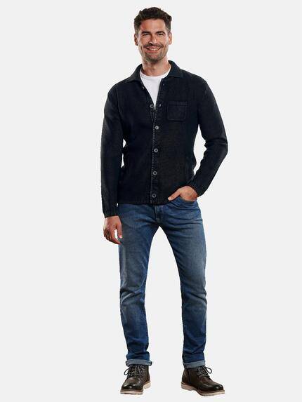 engbers Herren Strick Overshirt Schwarz 32448 engbers Herren Strick Overshirt Schwarz 32448
