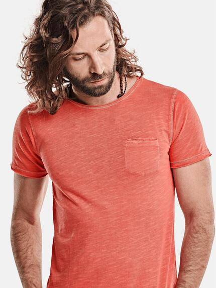 emilio adani Herren modisches T-Shirt Rot 27264