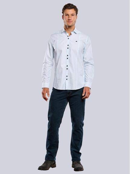 engbers Herren Hemd uni Blau 33801 engbers Herren Hemd uni Blau 33801