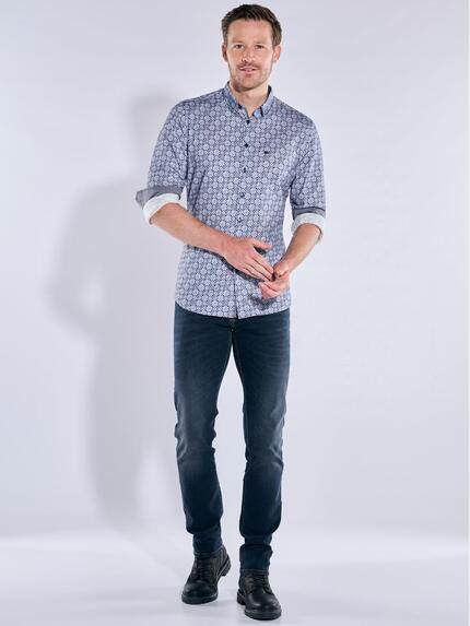 engbers Herren Langarm-Hemd slim fit Blau 37241 engbers Herren Langarm-Hemd slim fit Blau 37241