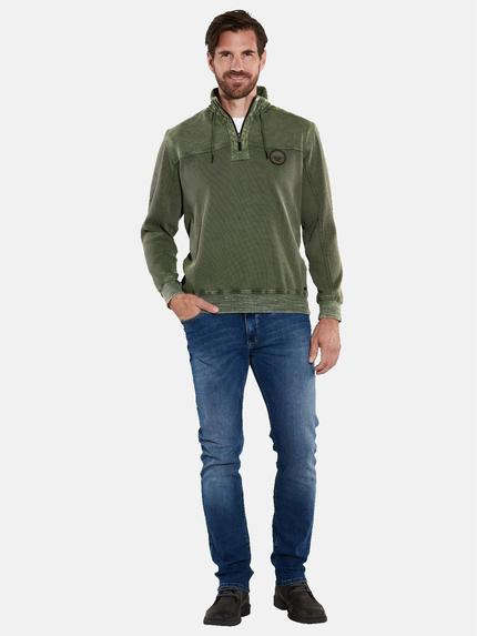 engbers Herren Sweatshirt mit Stehbund Grün 35665