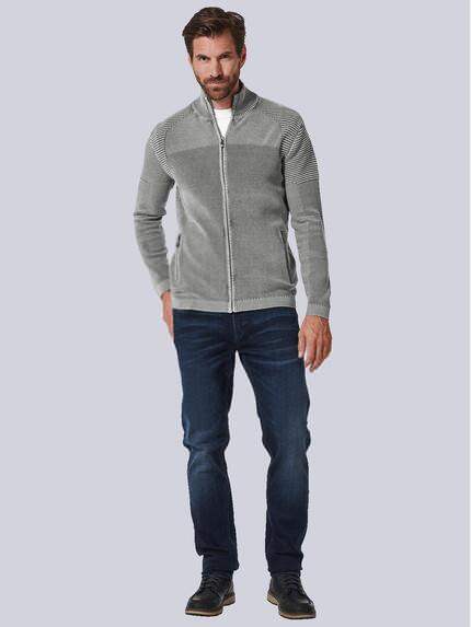 engbers Herren Strickjacke regular Grau 35337 engbers Herren Strickjacke regular Grau 35337