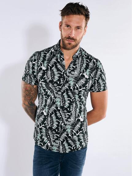 emilio adani Kurzarm-Hemd slim fit Mint