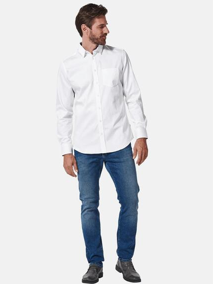 engbers Herren Langarm-Hemd "My Favorite" Reinweiss 36359