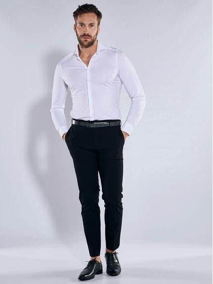 emilio adani Herren Anzughose slim fit Schwarz 39268