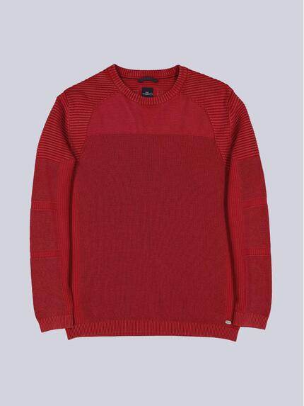engbers Herren Pullover aus Baumwolle Rot 39508