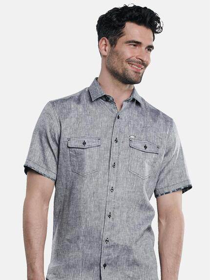 engbers Herren Hemd uni Marineblau 31633 engbers Herren Hemd uni Marineblau 31633