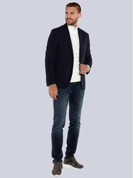 emilio adani Herren Freizeit-Sakko slim fit Blau 36015