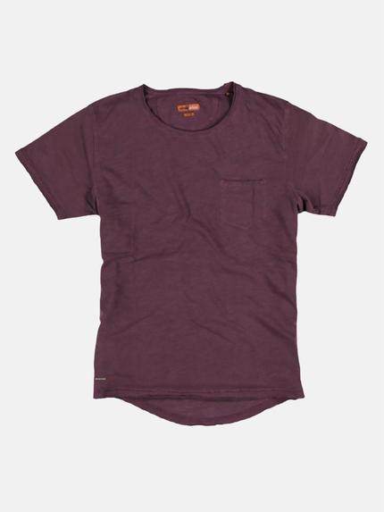 emilio adani Herren Rundhals T-Shirt Violett 26370