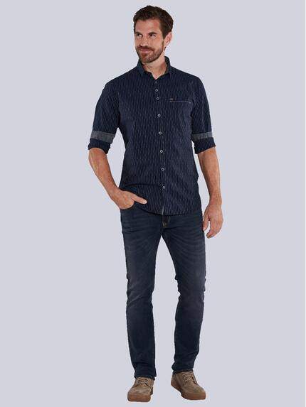 engbers Herren Langarm-Hemd gestreift Blau 36058 engbers Herren Langarm-Hemd gestreift Blau 36058