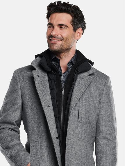 ENGBERS GERMANY Herren Mantel mit heraustrennbarem Inlet Grau 32123 ENGBERS GERMANY Herren Mantel mit heraustrennbarem Inlet Grau 32123