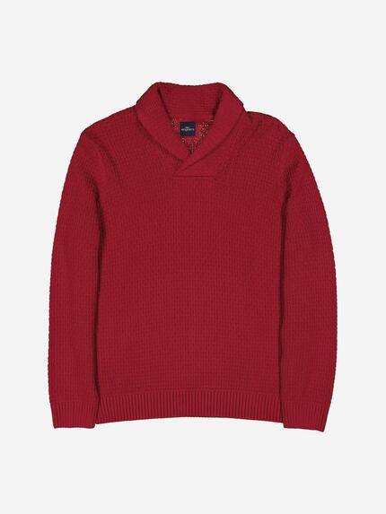 engbers Herren Pullover regular Feuerrot 37616