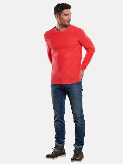 engbers Herren Pullover Rundhals Tomatenrot 31247 engbers Herren Pullover Rundhals Tomatenrot 31247