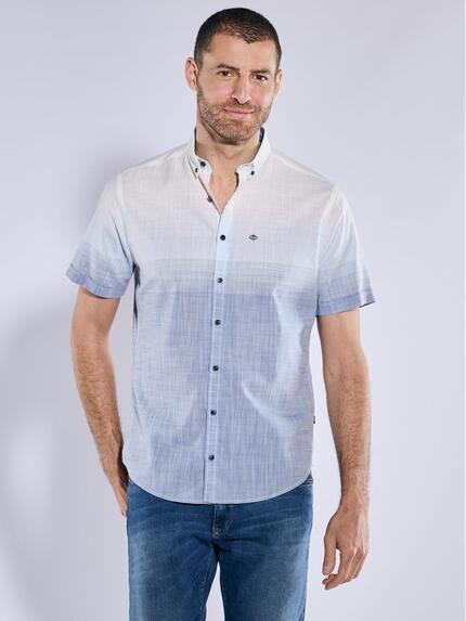 engbers Kurzarm-Hemd regular Mittelblau