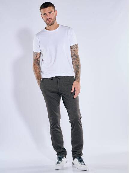 emilio adani Herren Chino mit Tunnelzug Anthrazit 39112 emilio adani Herren Chino mit Tunnelzug Anthrazit 39112