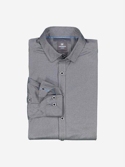 ENGBERS GERMANY Herren Langarm-Hemd slim fit Grau 37877 ENGBERS GERMANY Herren Langarm-Hemd slim fit Grau 37877