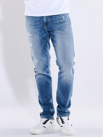 emilio adani Super-Stretch-Jeans slim fit Brilliantblau