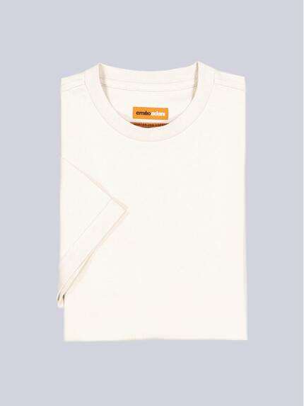 emilio adani T-Shirt aus hochwertiger Baumwolle Braunbeige