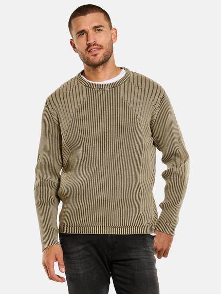 emilio adani Pullover strukturiert Braunbeige