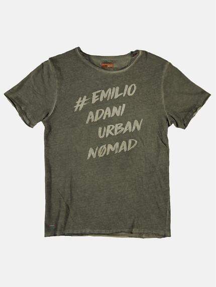 emilio adani Herren Rundhals T-Shirt Grün 25690 emilio adani Herren Rundhals T-Shirt Grün 25690