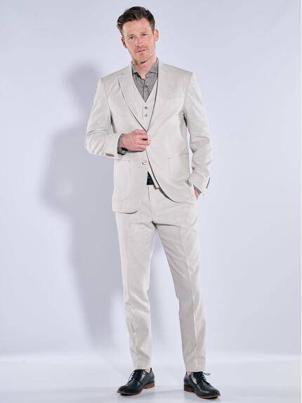 engbers Herren Anzug-Sakko mit Leinenanteil Weiß 38423 engbers Herren Anzug-Sakko mit Leinenanteil Weiß 38423