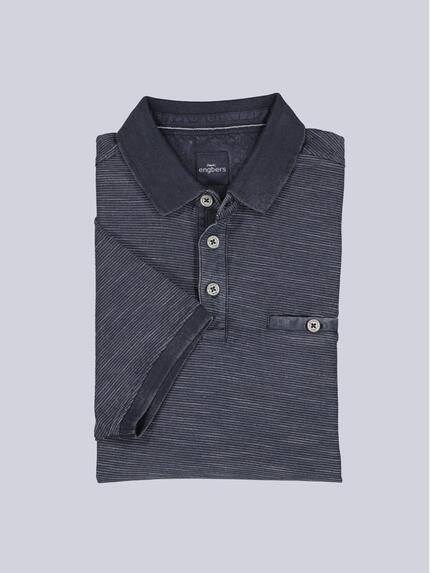 engbers Herren Polo-Shirt meliert Saphirblau 38966 engbers Herren Polo-Shirt meliert Saphirblau 38966