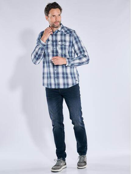 engbers Herren Langarm-Hemd kariert Brilliantblau 39211 engbers Herren Langarm-Hemd kariert Brilliantblau 39211