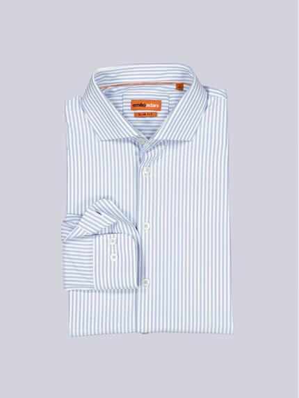 emilio adani Herren Langarm-Hemd gestreift Blau 39362 emilio adani Herren Langarm-Hemd gestreift Blau 39362