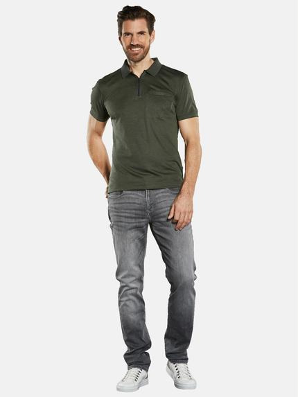 ENGBERS GERMANY Herren Poloshirt mit Reißverschluss Khaki 34825 ENGBERS GERMANY Herren Poloshirt mit Reißverschluss Khaki 34825