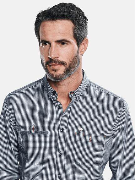 engbers Herren Langarmhemd im Vichykaro-Design. Hellblau 30824 engbers Herren Langarmhemd im Vichykaro-Design. Hellblau 30824