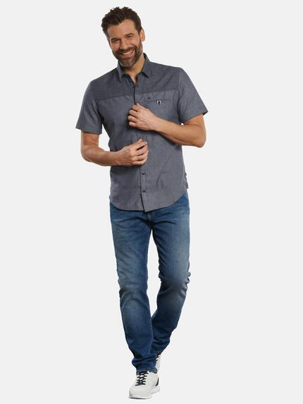 engbers Herren Hemd kurzarm Blau 32623 engbers Herren Hemd kurzarm Blau 32623