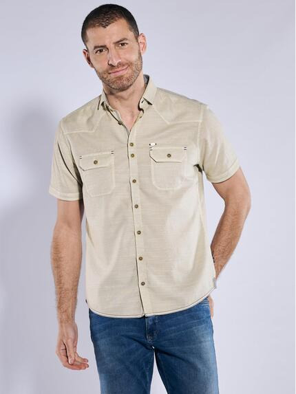 engbers Kurzarm-Hemd regular Beige