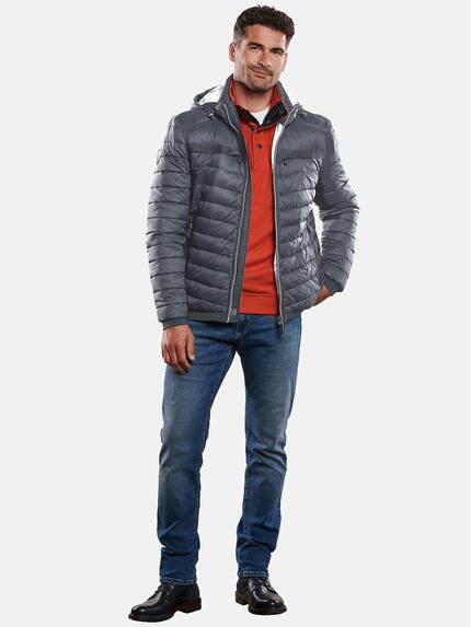 engbers Herren Steppjacke mit abnehmbarer Kapuze Grau 31854 engbers Herren Steppjacke mit abnehmbarer Kapuze Grau 31854